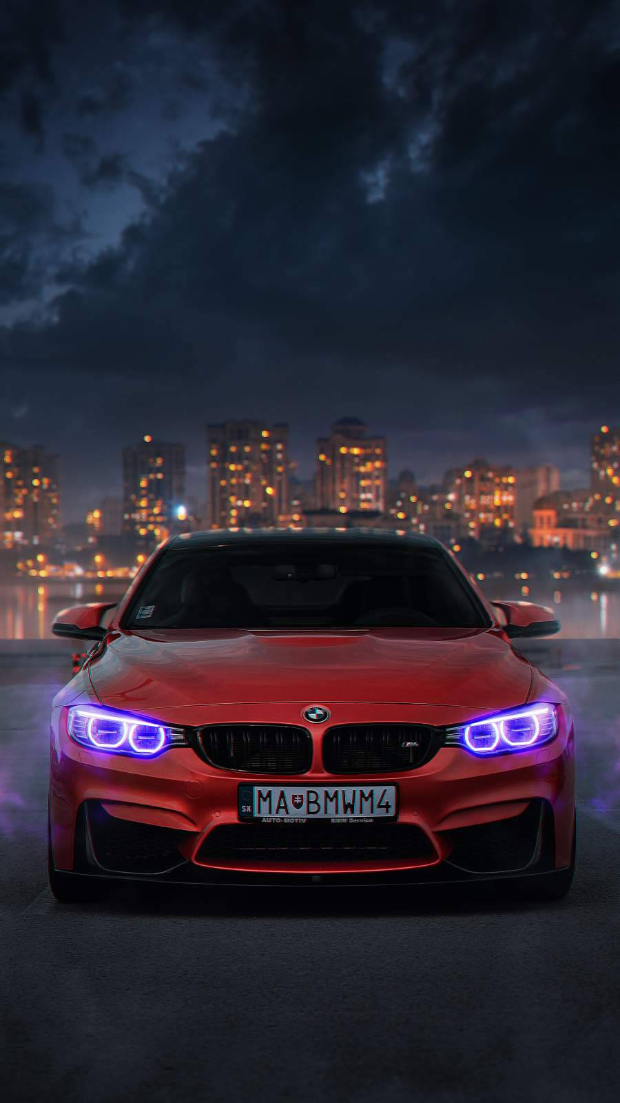 Κόκκινο BMW M4 iPhone Auto — iPhone Ταπετσαρία