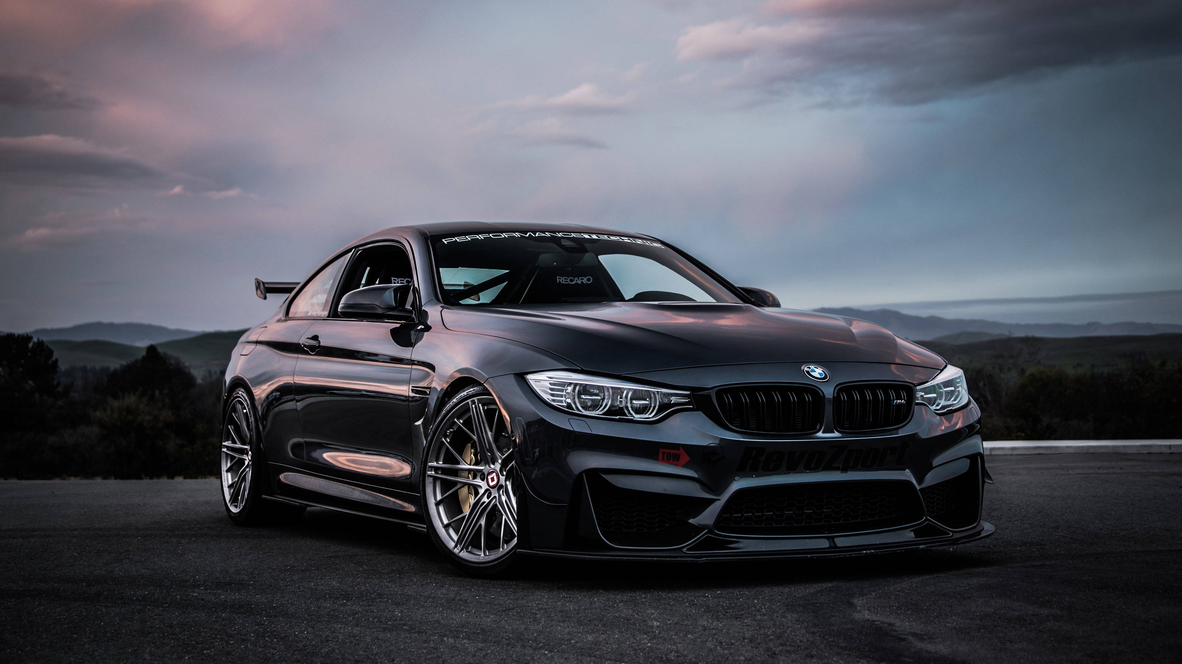 Γυαλιστερό Μαύρο BMW M4 Αυτοκίνητο Ταπετσαρία