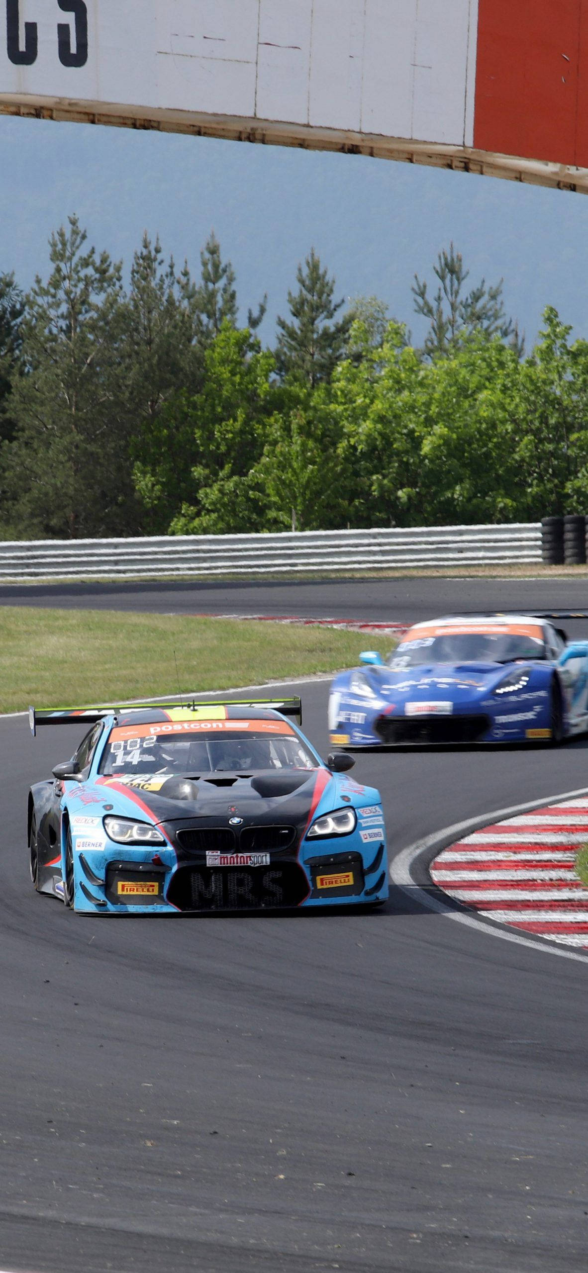 Μπλε BMW M6 GT3 Αγωνιστικό Αυτοκίνητο iPhone Ταπετσαρία
