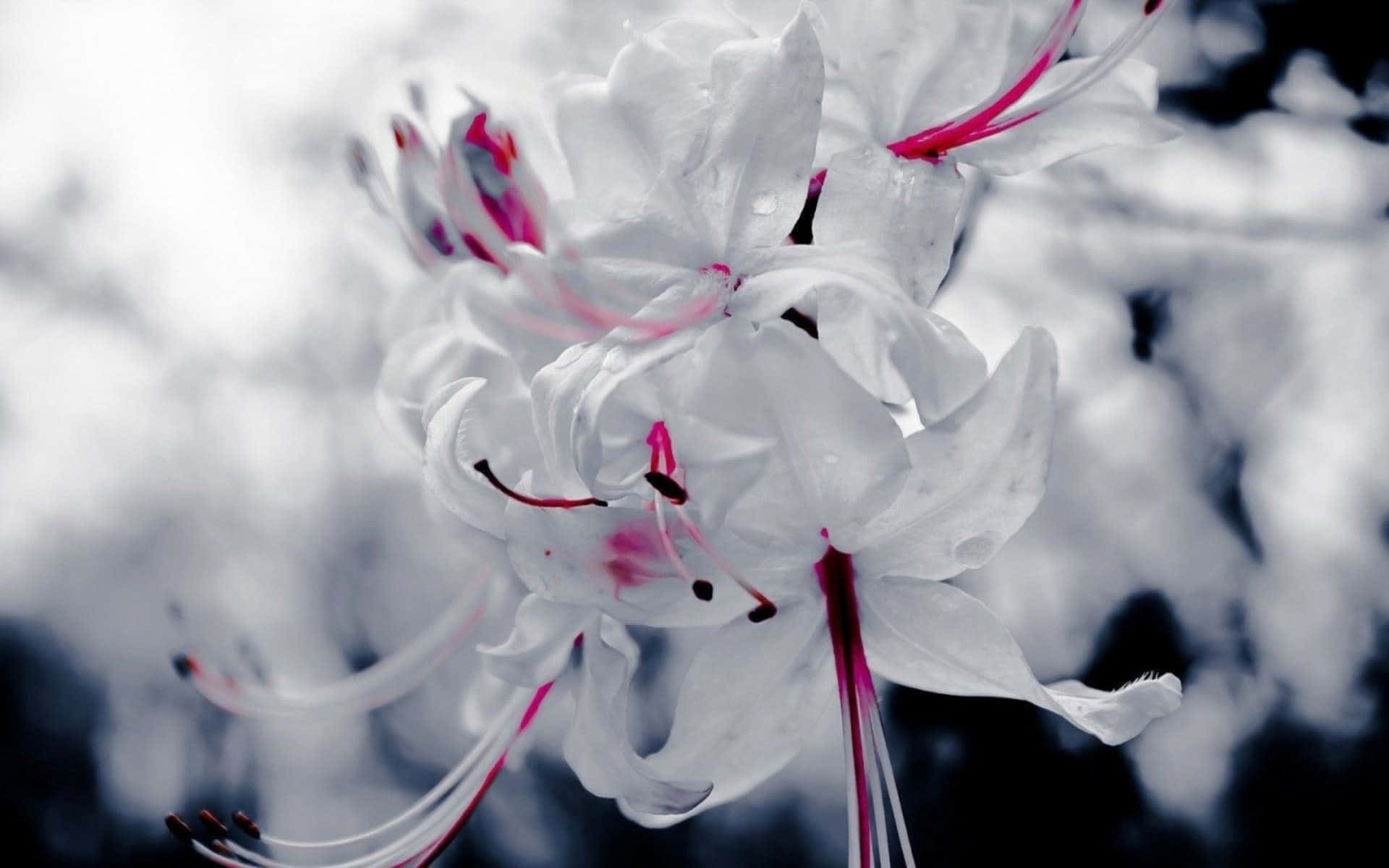Λευκά Λουλούδια Bokeh Εικόνα Ταπετσαρία