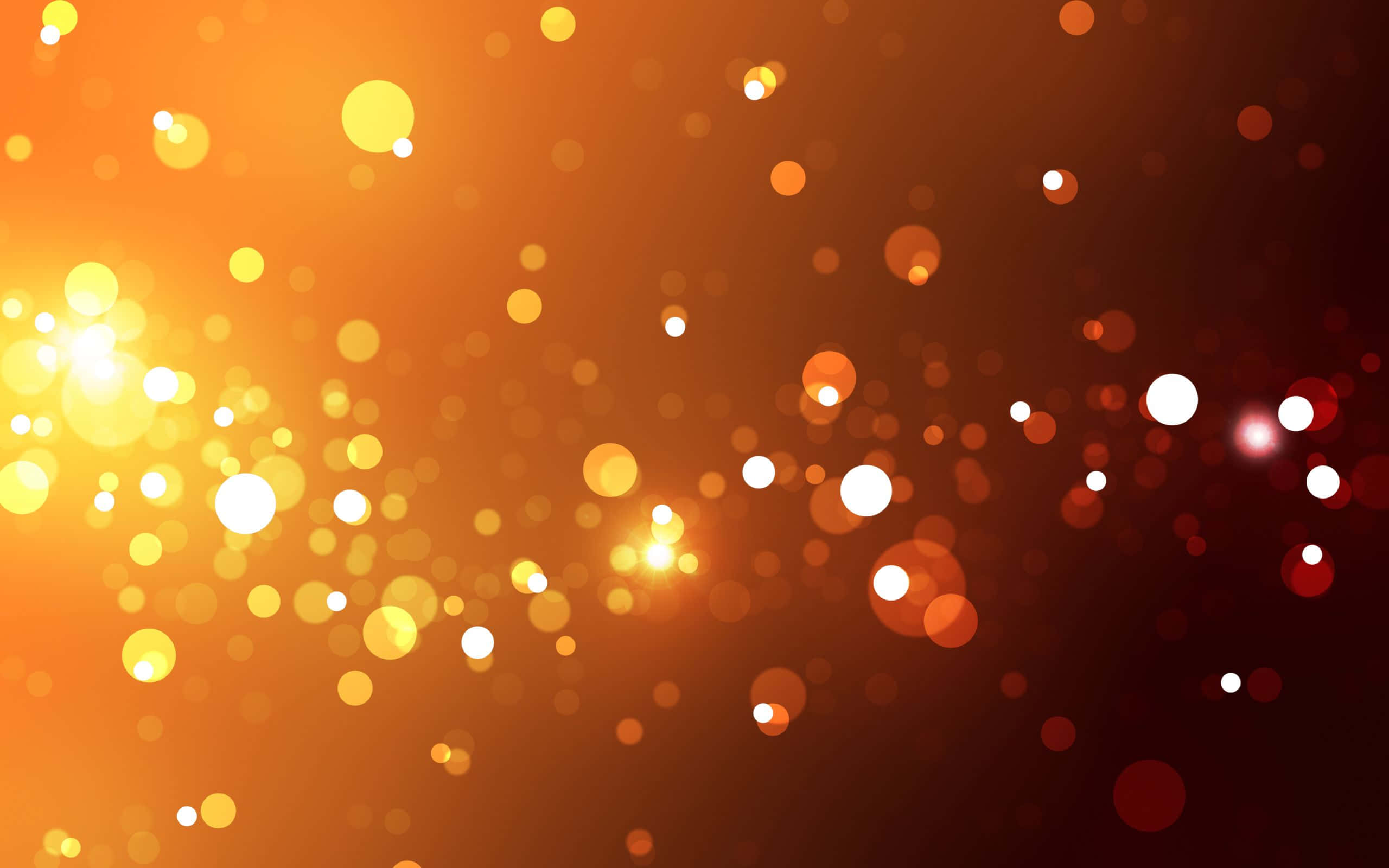 Εφέ Bokeh σε Μαύρο και Πορτοκαλί Φόντο Ταπετσαρία