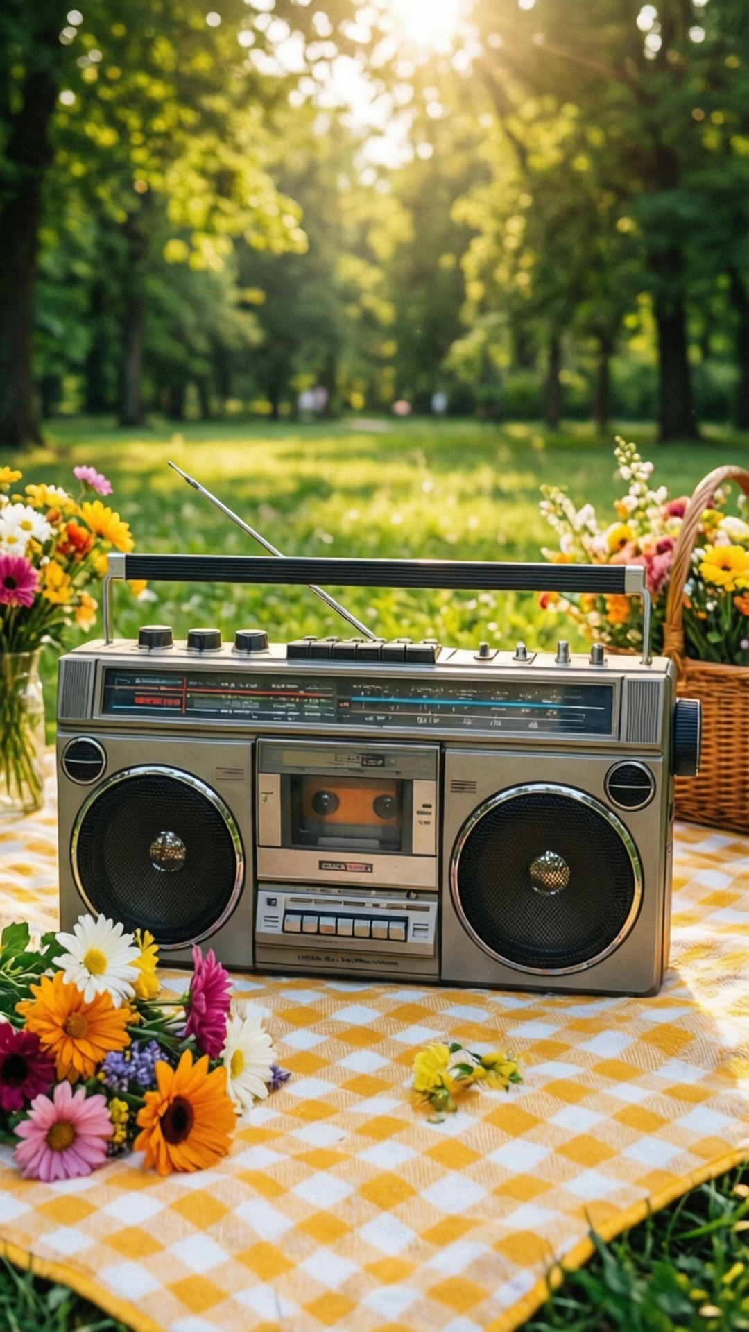 Πικνίκ με Boombox Ταπετσαρία