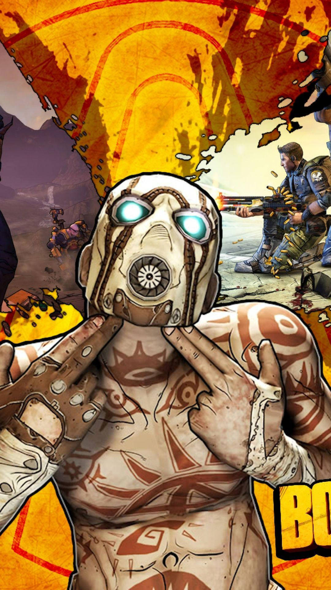 Άντρας με Μάσκα από το Borderlands για iPhone Ταπετσαρία