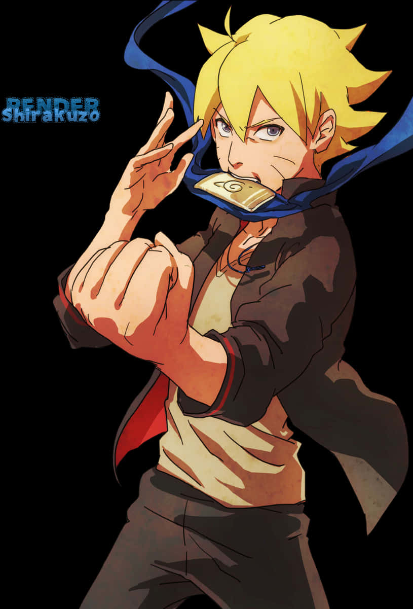Έργο Τέχνης του Boruto Uzumaki από το Anime Ταπετσαρία