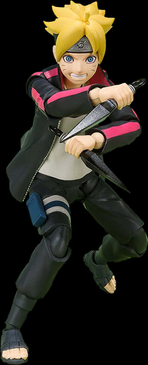 Boruto Uzumaki σε Δυναμική Πόζα Δράσης Ταπετσαρία