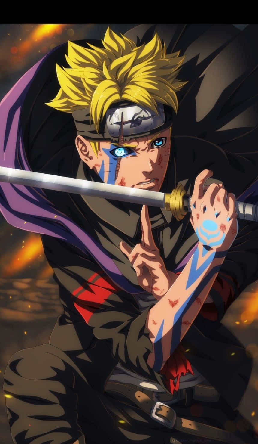 Boruto Uzumaki από το Naruto Αισθητικό Τηλέφωνο Ταπετσαρία