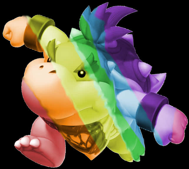 Πολύχρωμο Έργο Τέχνης του Bowser Ταπετσαρία