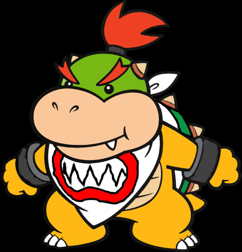 Bowser - Εικονογράφηση Κινούμενου Χαρακτήρα Ταπετσαρία