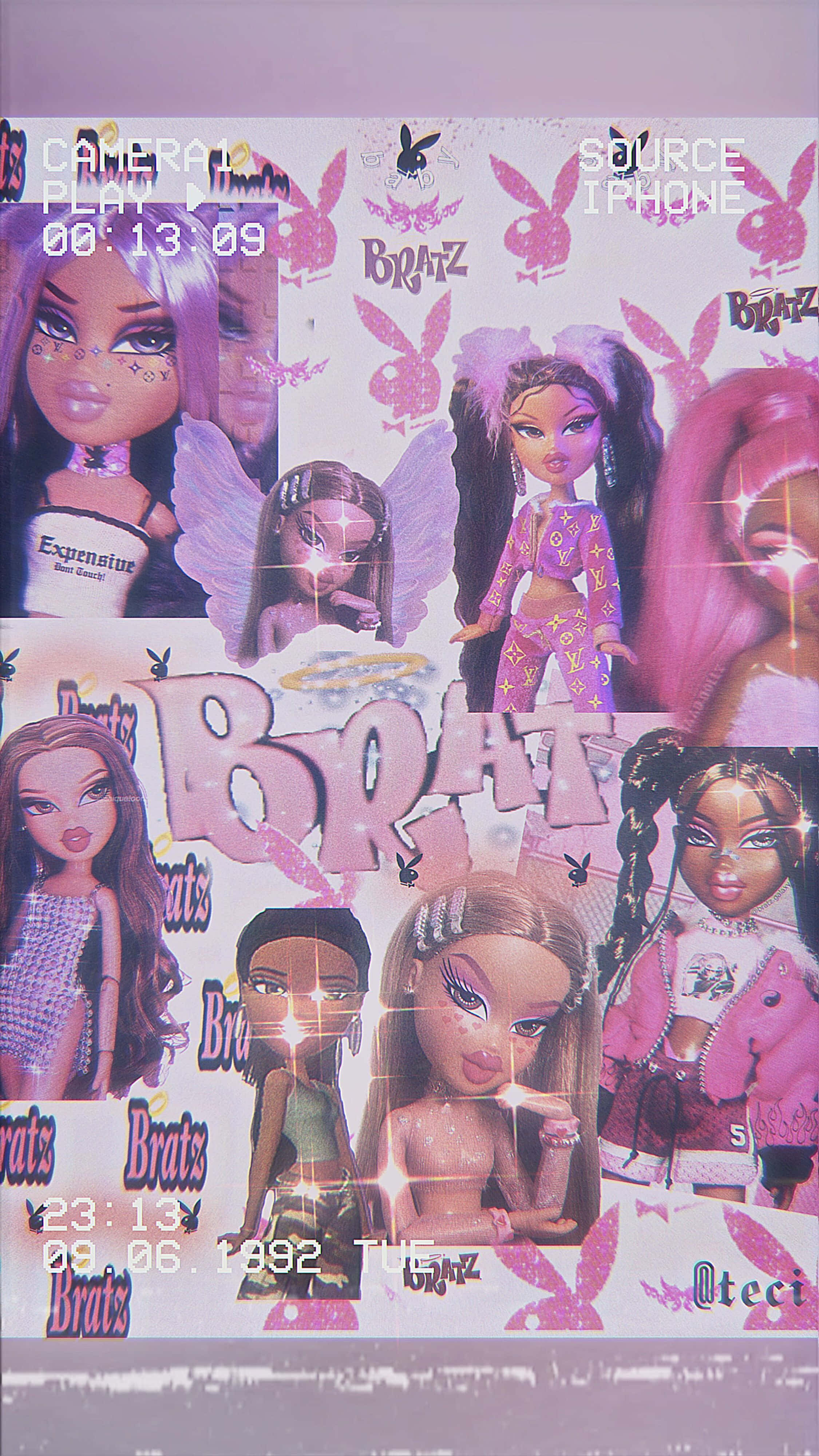 Διασκεδαστική και Τολμηρή Αισθητική Bratz Ταπετσαρία