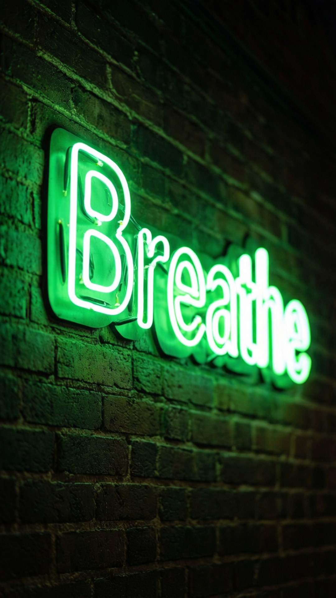 Νέον Σήμα Breathe Ταπετσαρία