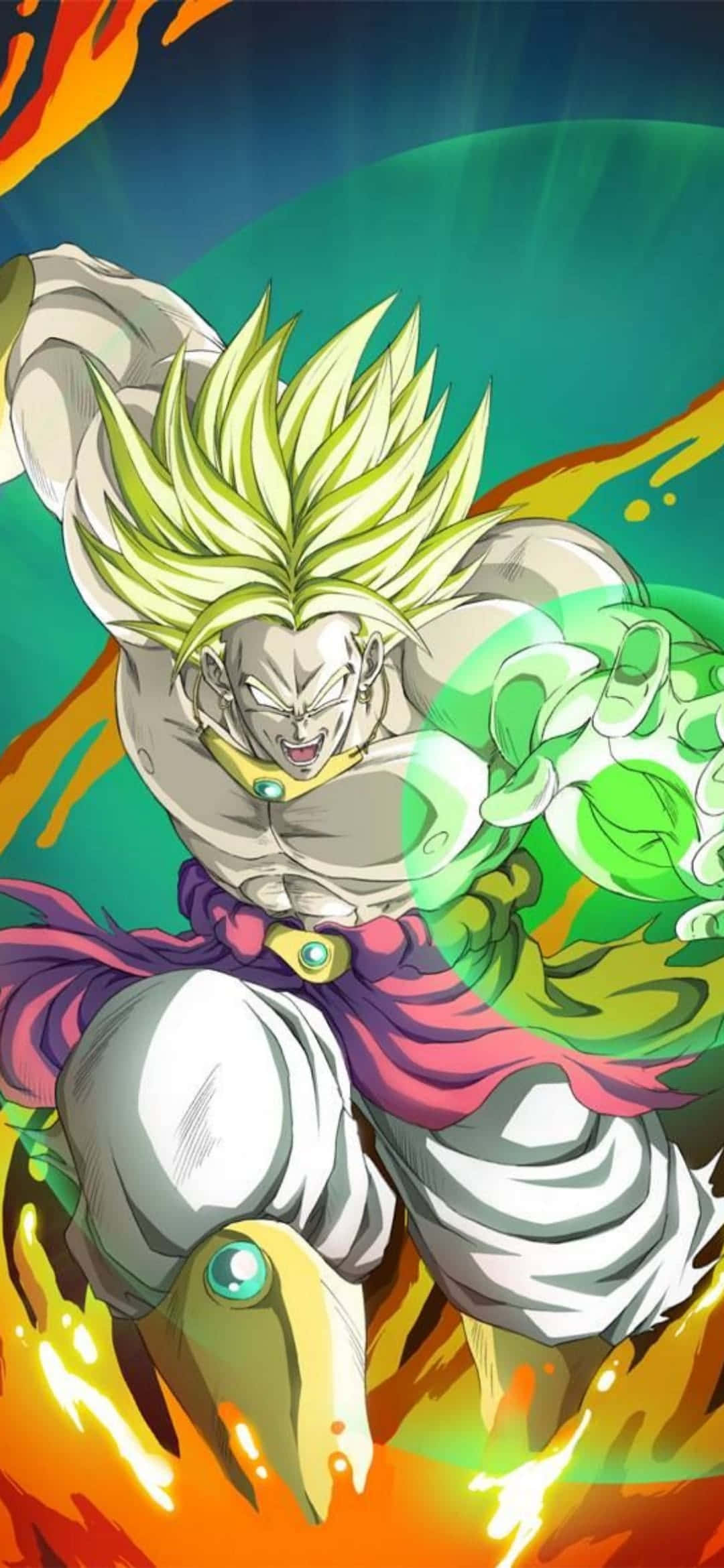 Broly iPhone Ενεργειακή Έκρηξη Super Saiyan Ταπετσαρία
