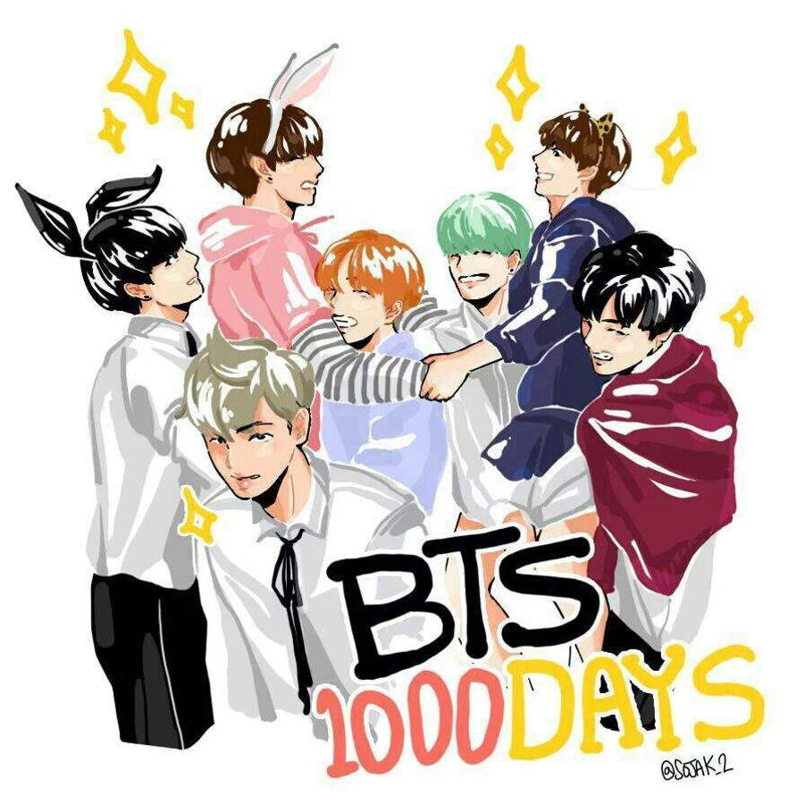 BTS Anime 1000 Ημέρες Ταπετσαρία