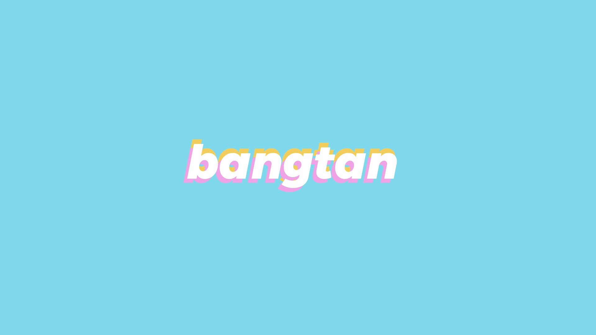 BTS Bangtan Σε Μπλε Φορητό Υπολογιστή Ταπετσαρία