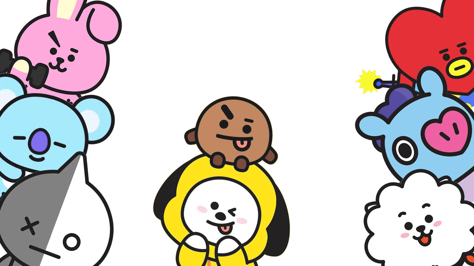 BTS BT21 Γλώσσα Έξω Ταπετσαρία