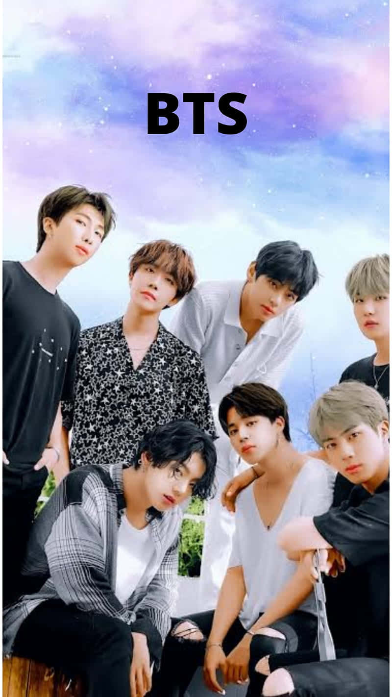 αφίσα bts με τις λέξεις bts Ταπετσαρία