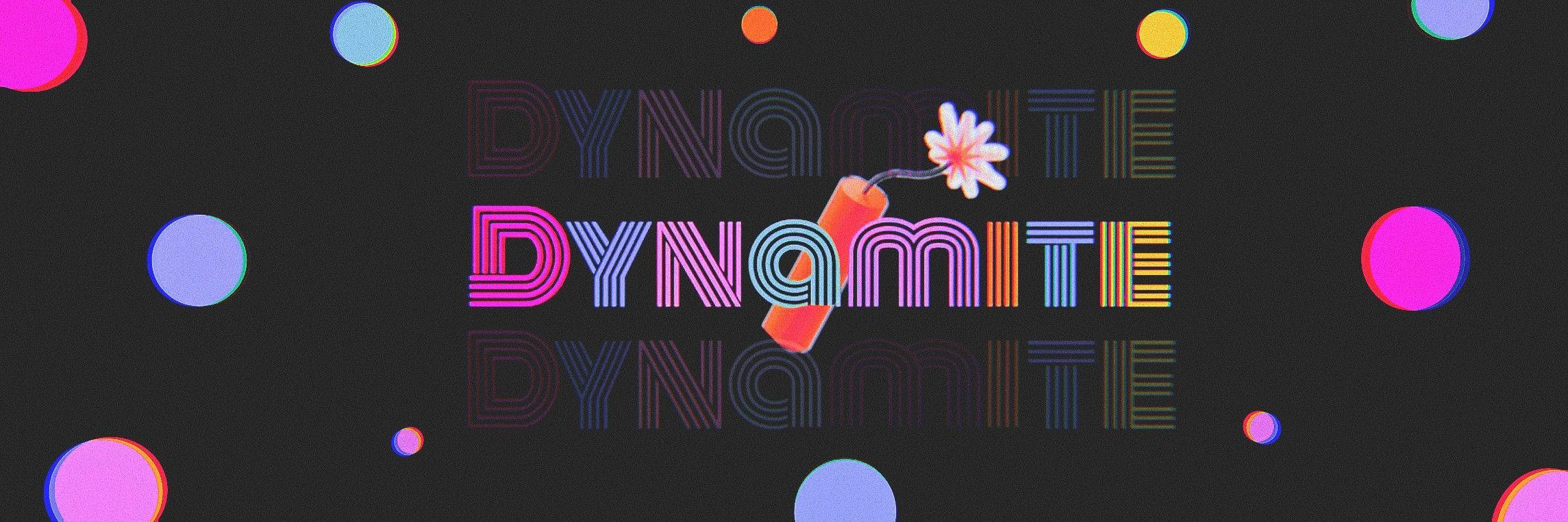 BTS Dynamite με Λουλούδι Laptop Ταπετσαρία