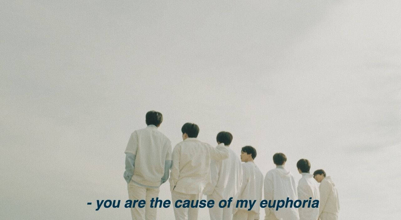 BTS Euphoria Στίχοι Laptop Ταπετσαρία
