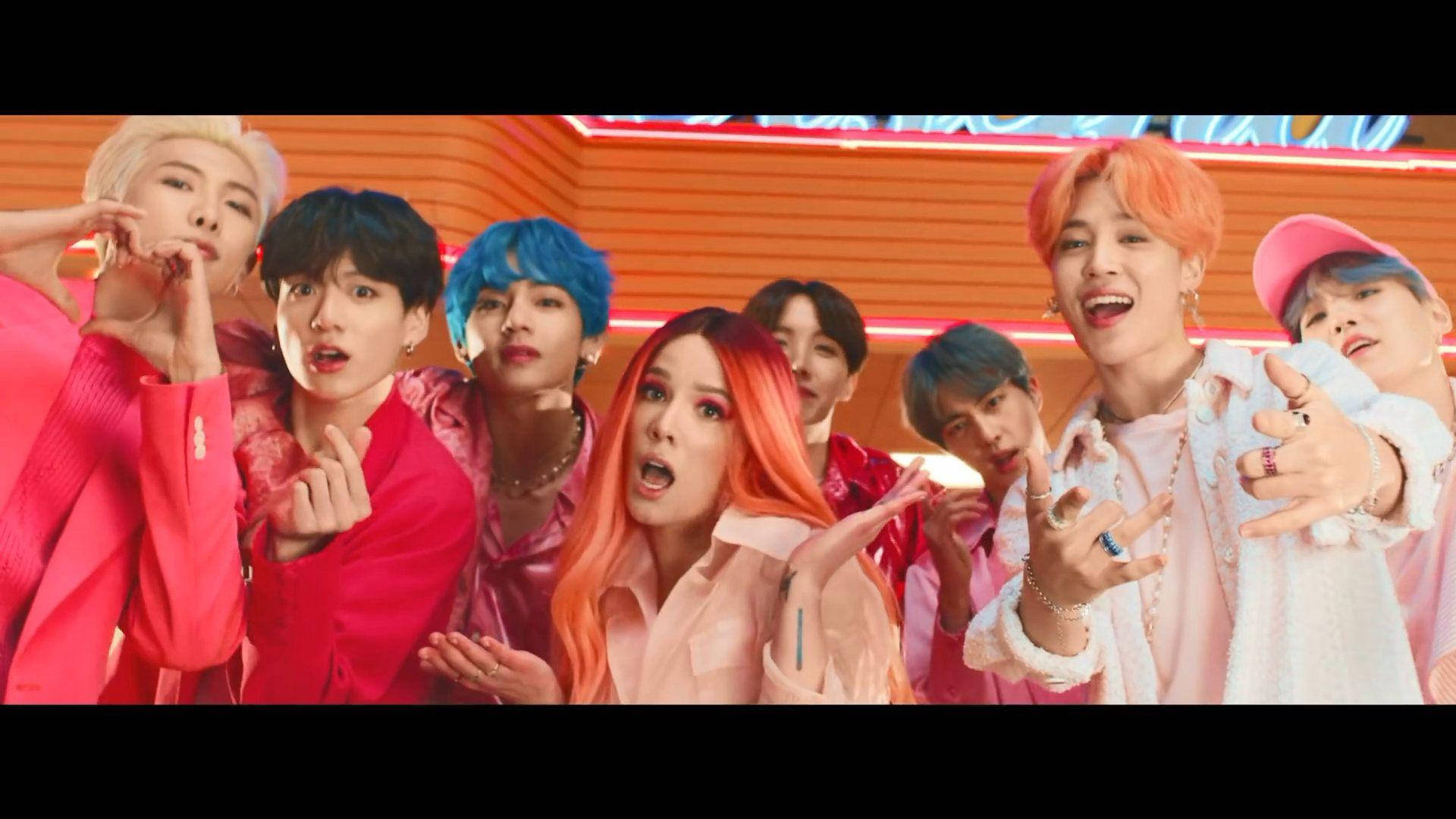 BTS & Halsey Επιφάνεια Εργασίας Wallpaper Ταπετσαρία