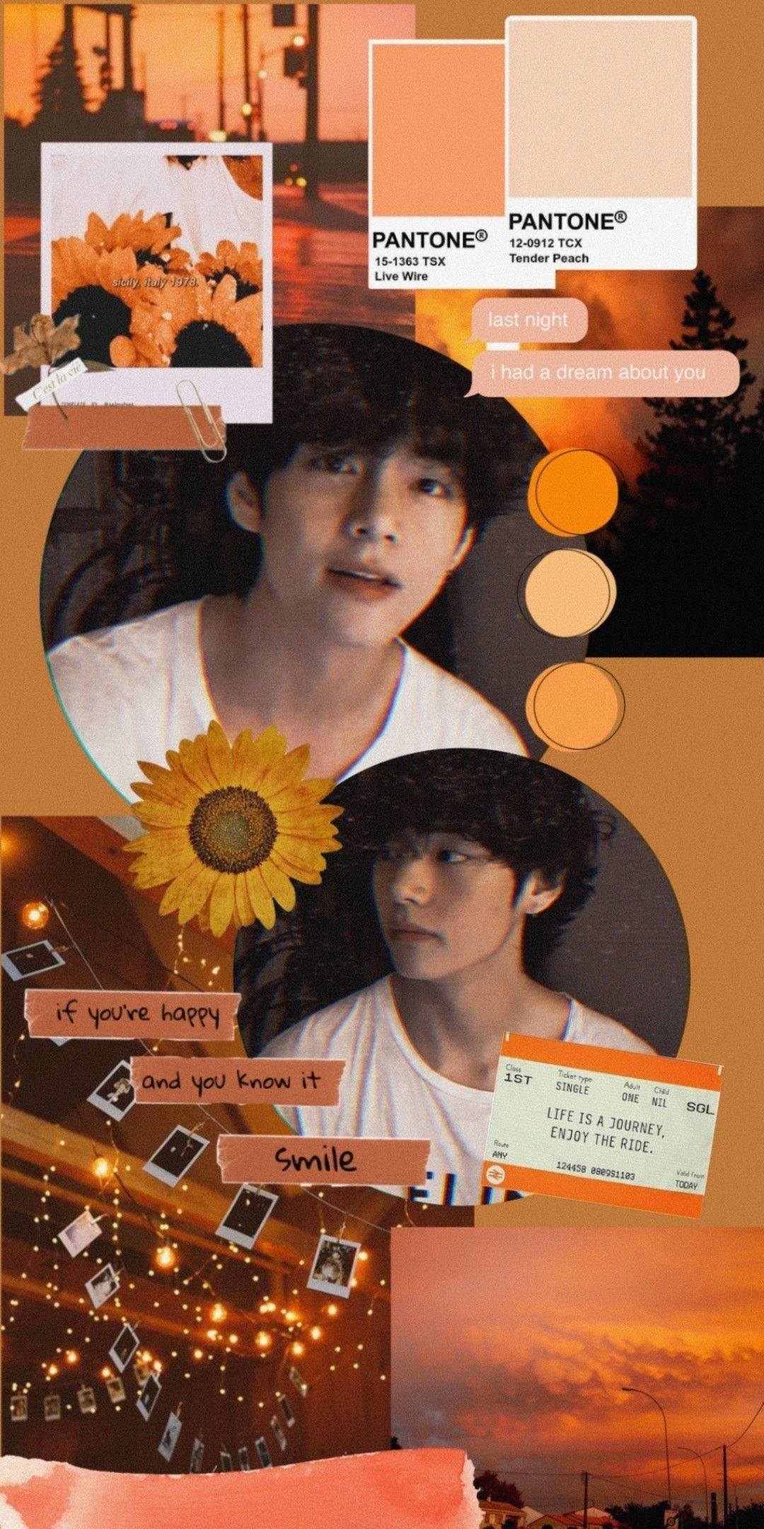 Αισθητικό Κολάζ BTS Kim Taehyung Ταπετσαρία