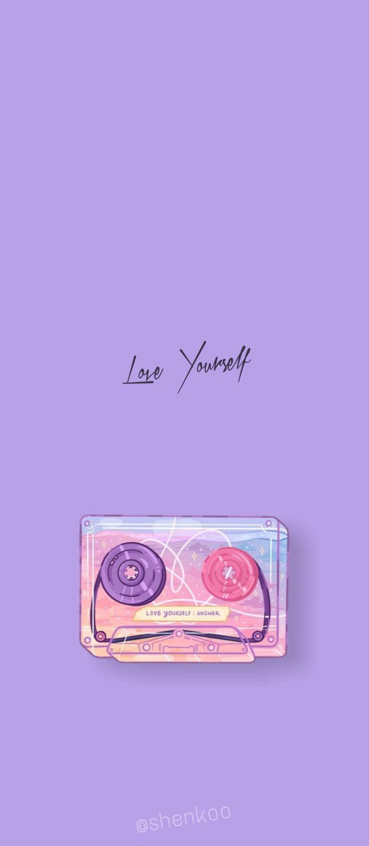 BTS Αισθητική Κασέτα Love Yourself Ταπετσαρία