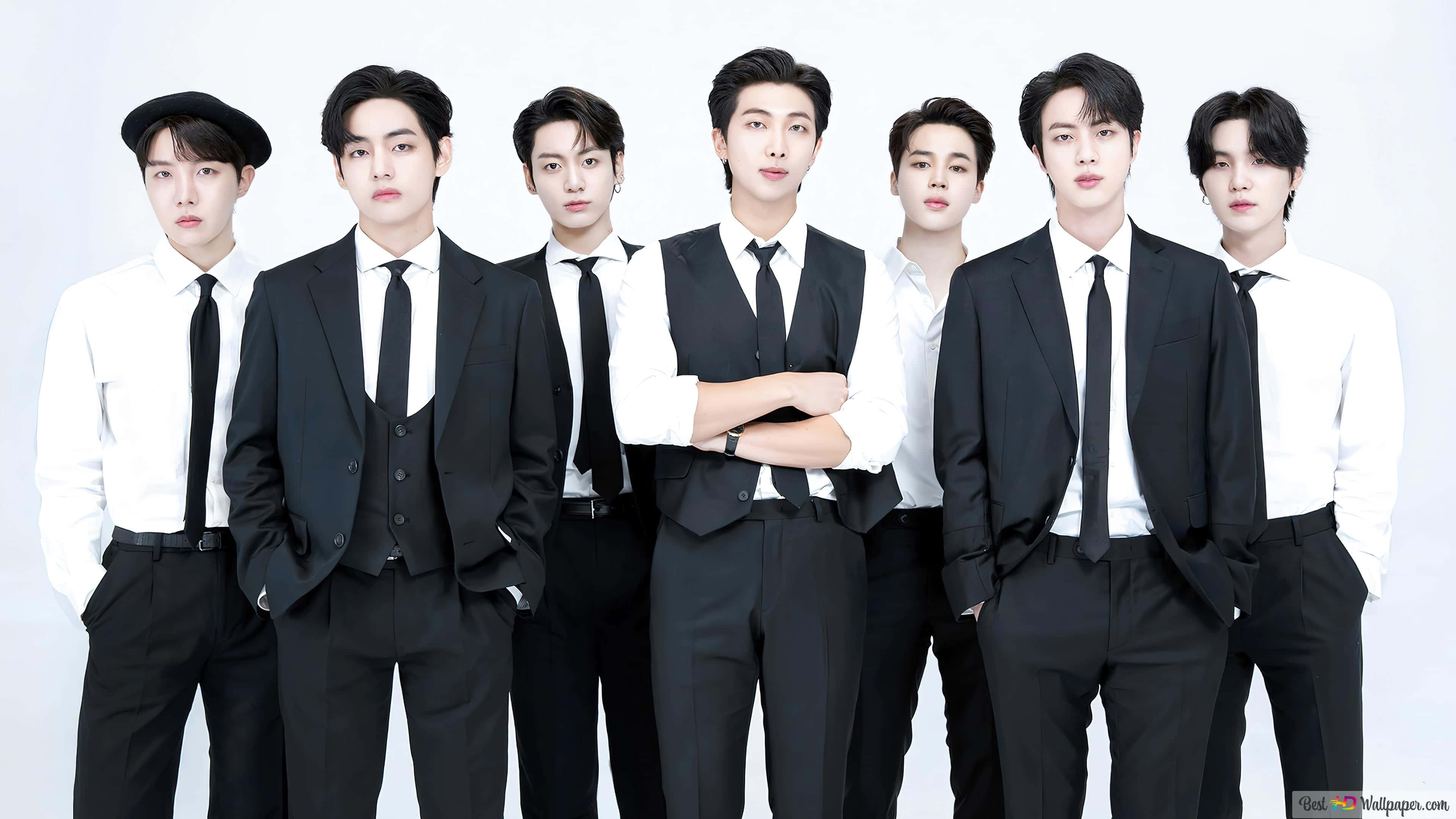 BTS Φωτογράφηση Ασπρόμαυρη Επίσημη Ταπετσαρία