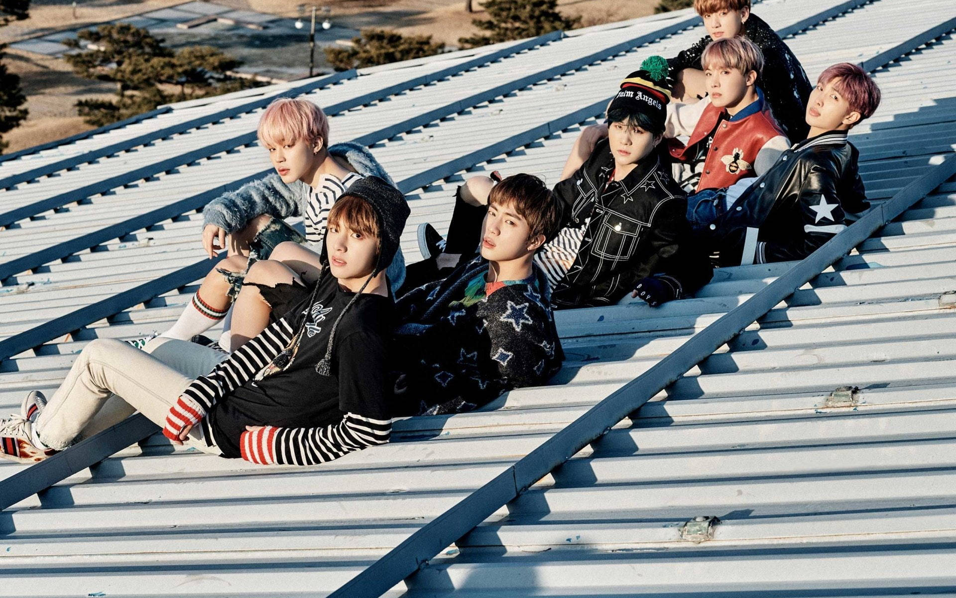 Ομαδική φωτογραφία BTS Spring Day Ταπετσαρία