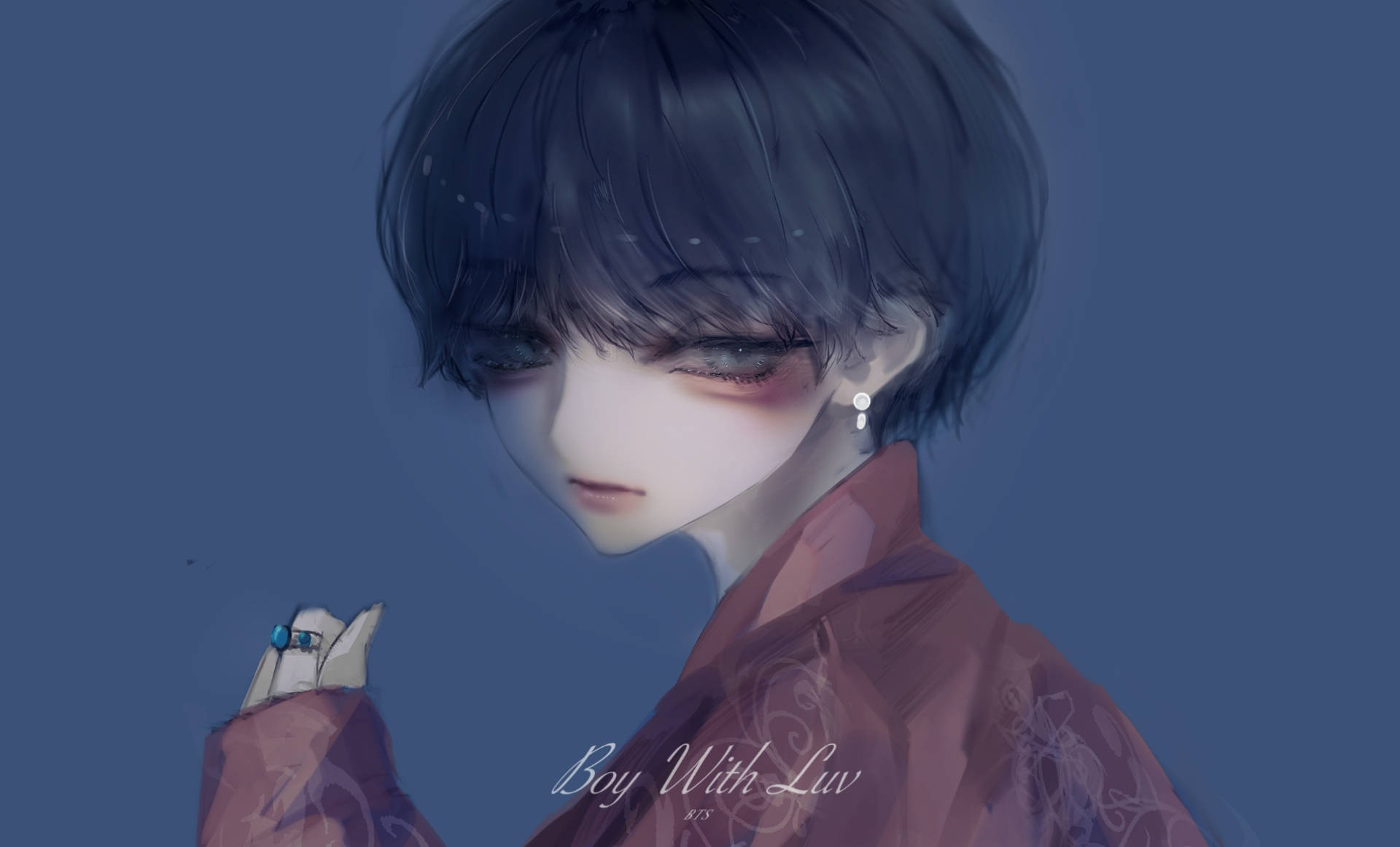 Αισθητική Bts V Anime Art Ταπετσαρία