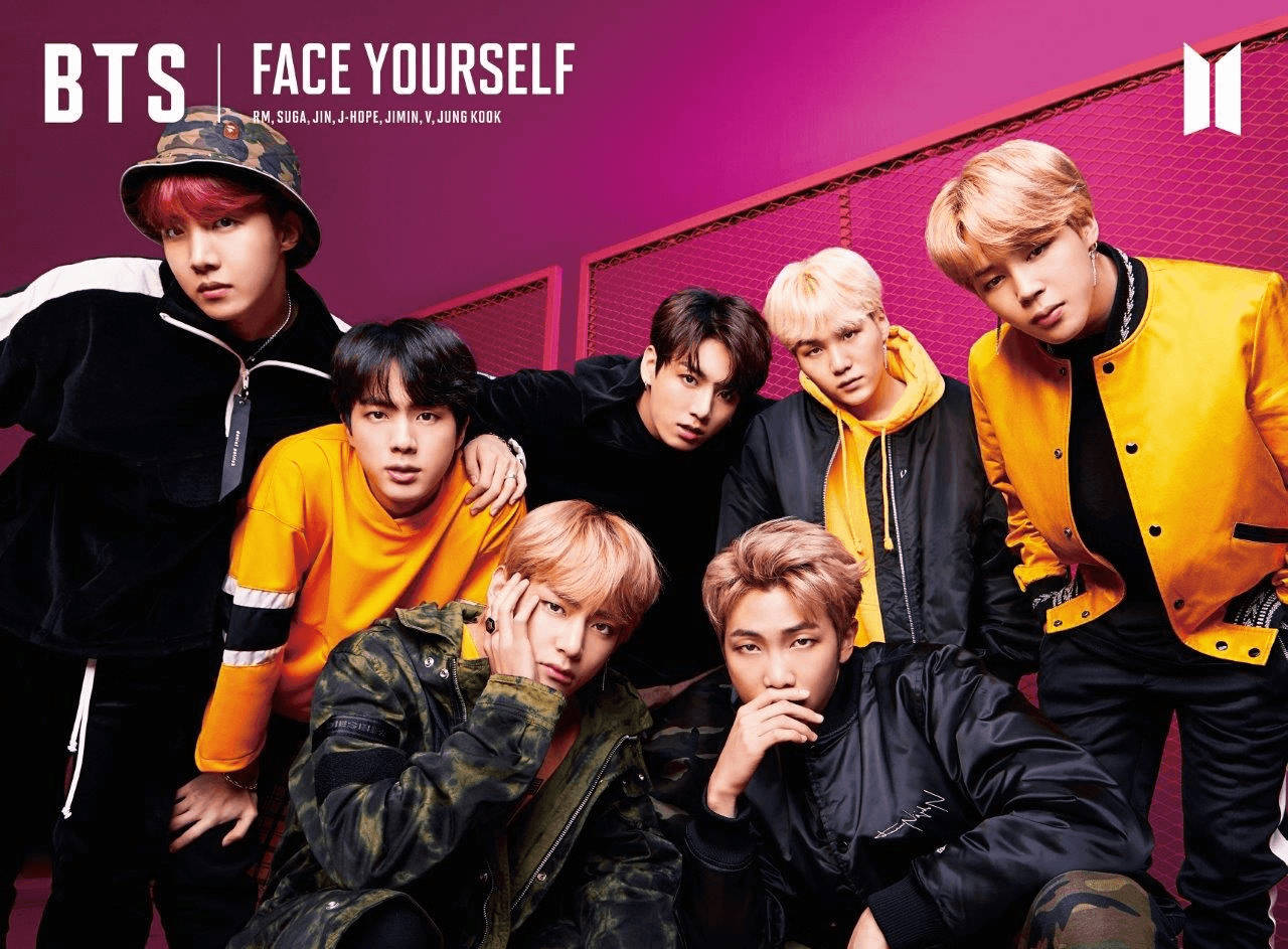 Μέλη του αγοριού συγκροτήματος BTS: V, Jungkook, Jimin, Suga, Jin, RM και J-Hope. — Bts Ταπετσαρία