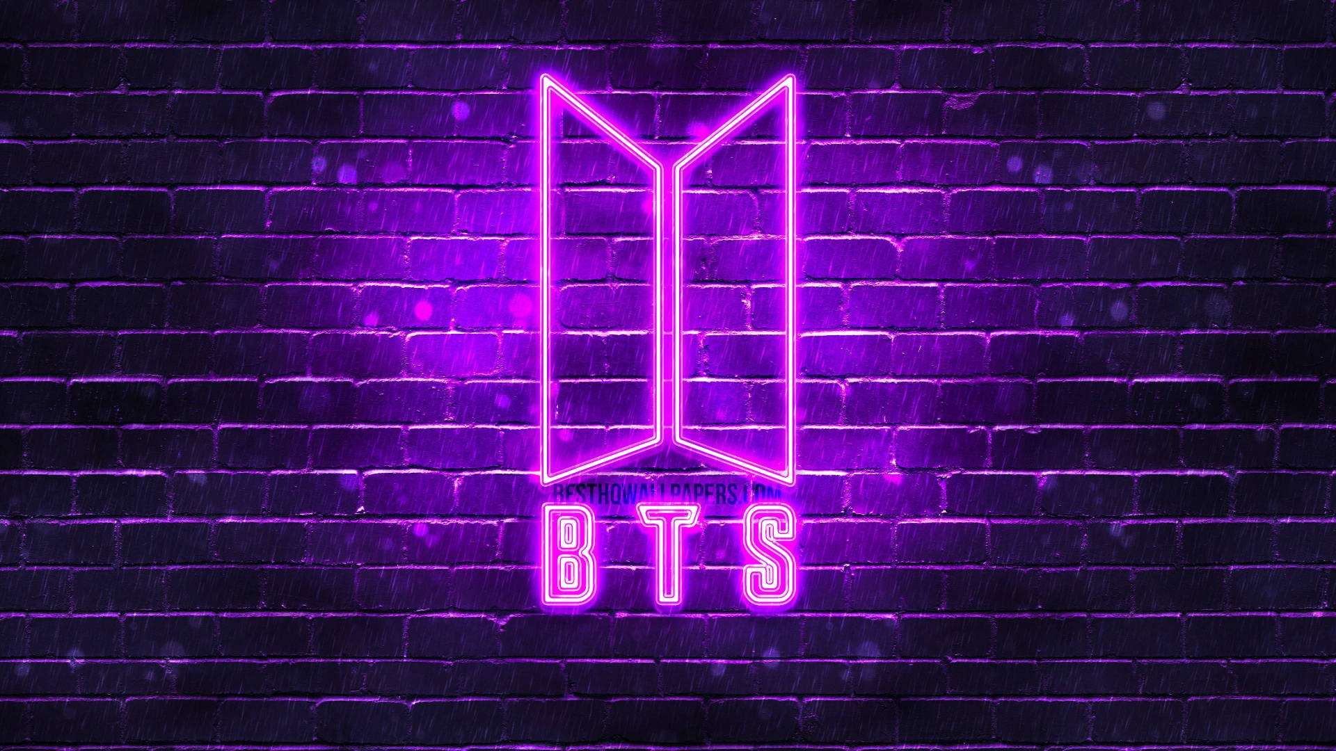 BTS Μωβ Τοίχοι Αισθητική Ταπετσαρία