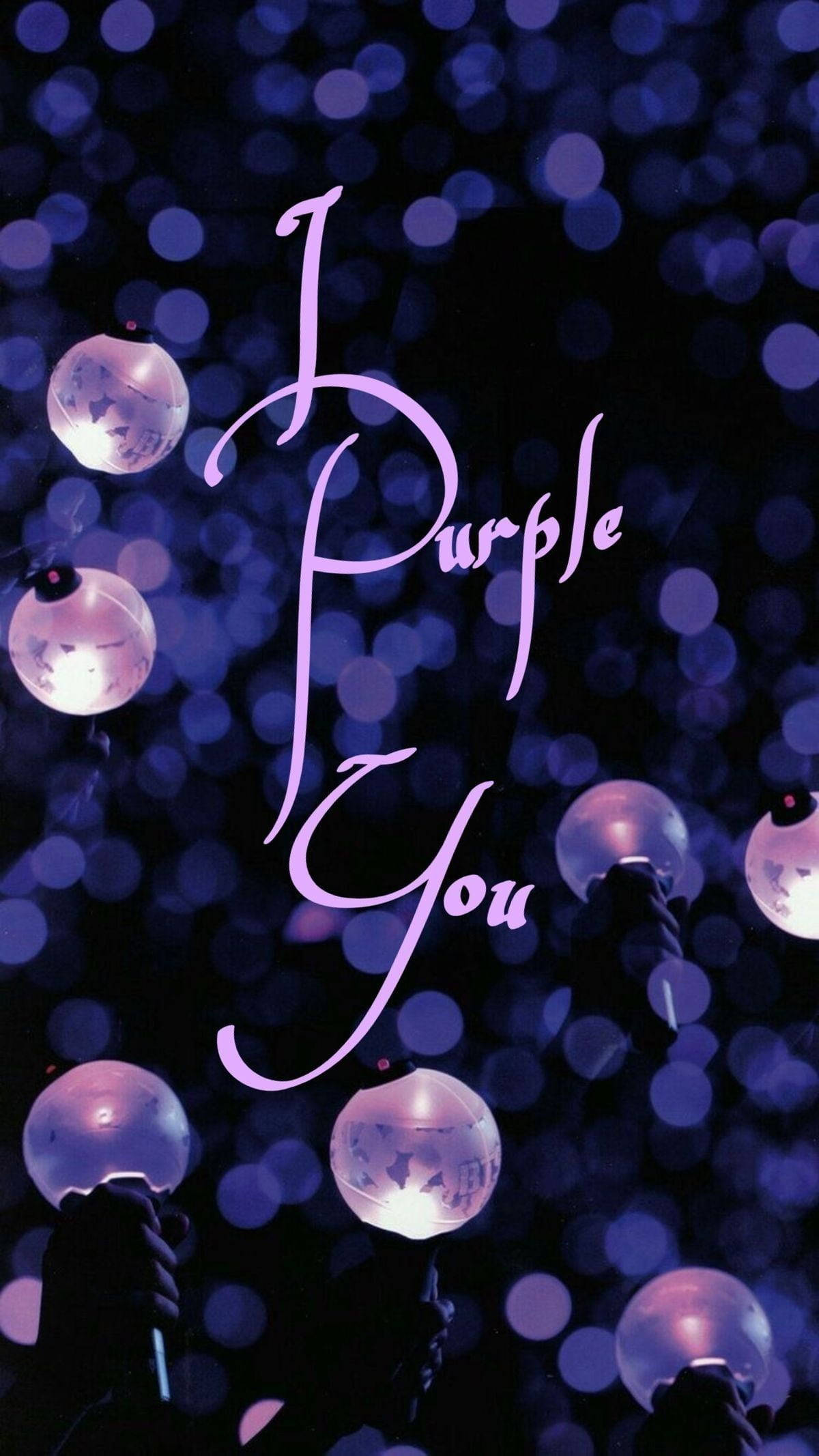 BTS Φωτάκια I Purple You Φόντο Ταπετσαρία