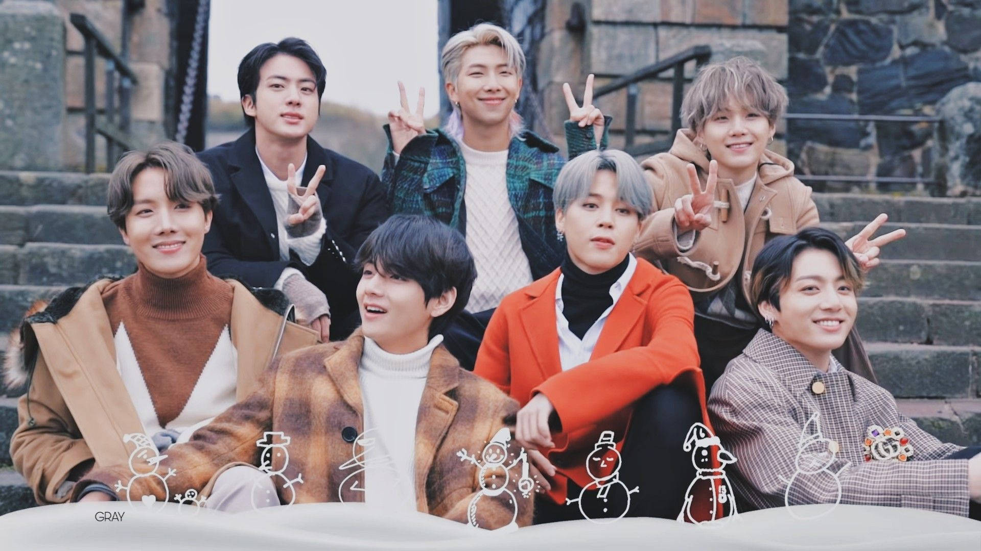 BTS Χιονάνθρωπος Ταπετσαρία Επιτραπέζιου Υπολογιστή Ταπετσαρία