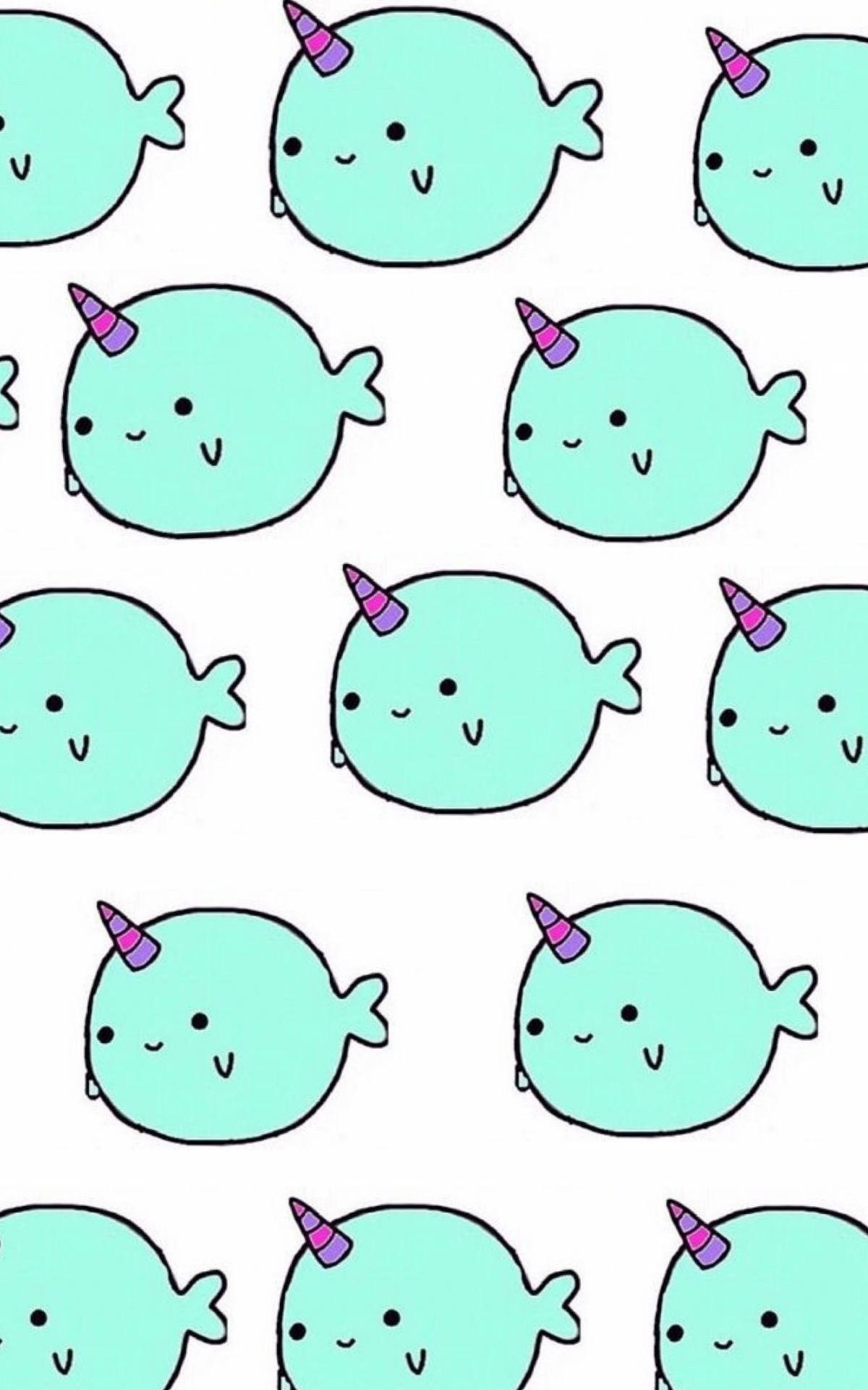 Bubble Narwhal Art Ταπετσαρία
