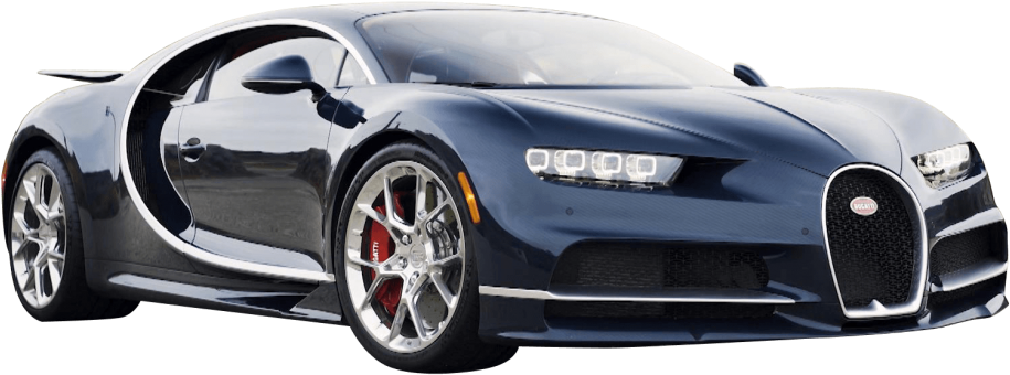 Μπλε Bugatti Chiron Πλάγια Όψη Ταπετσαρία