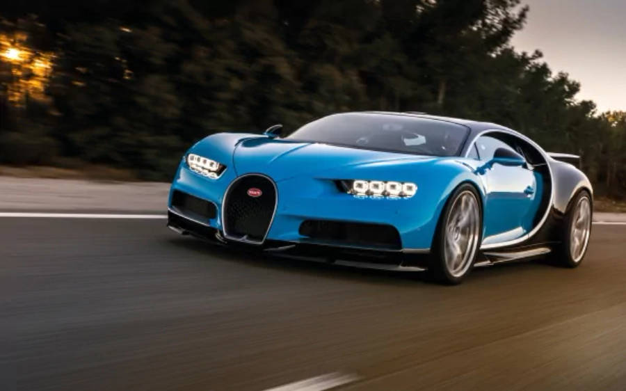 Bugatti Chiron Hypercar σε Κίνηση 4K Ταπετσαρία
