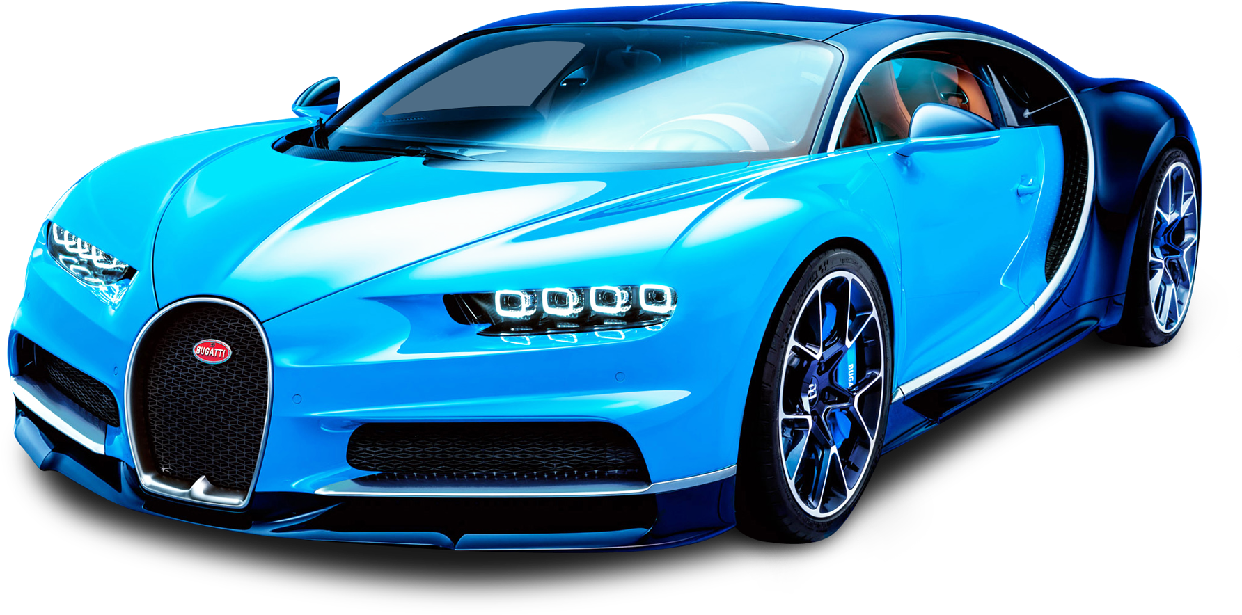 Μπλε Bugatti Chiron Πλάγια Όψη Ταπετσαρία