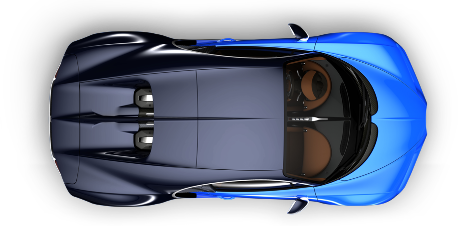 Μπλε Bugatti από Πάνω Ταπετσαρία