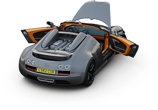 Bugatti Veyron Grand Sport Vitesse Πίσω Όψη Ταπετσαρία