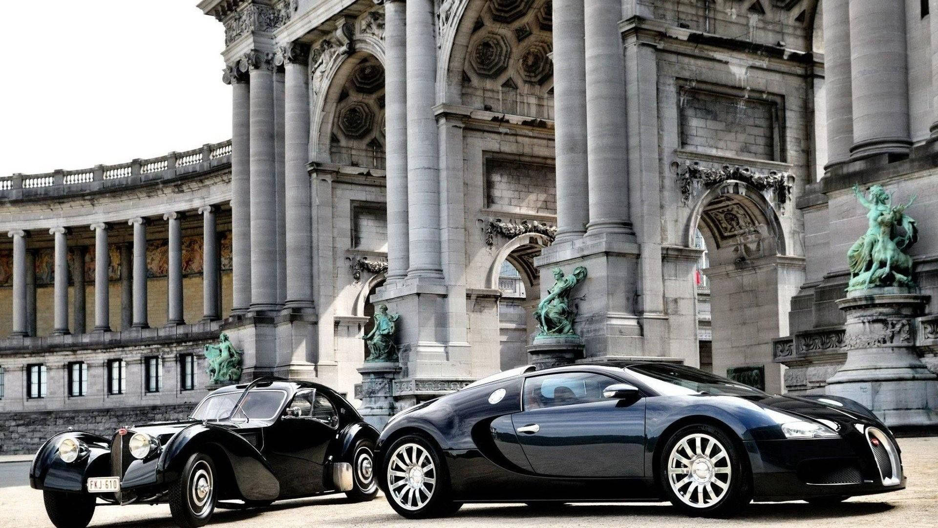 Σταθμευμένη Bugatti Veyron Σε Τοξωτή Πύλη Ταπετσαρία