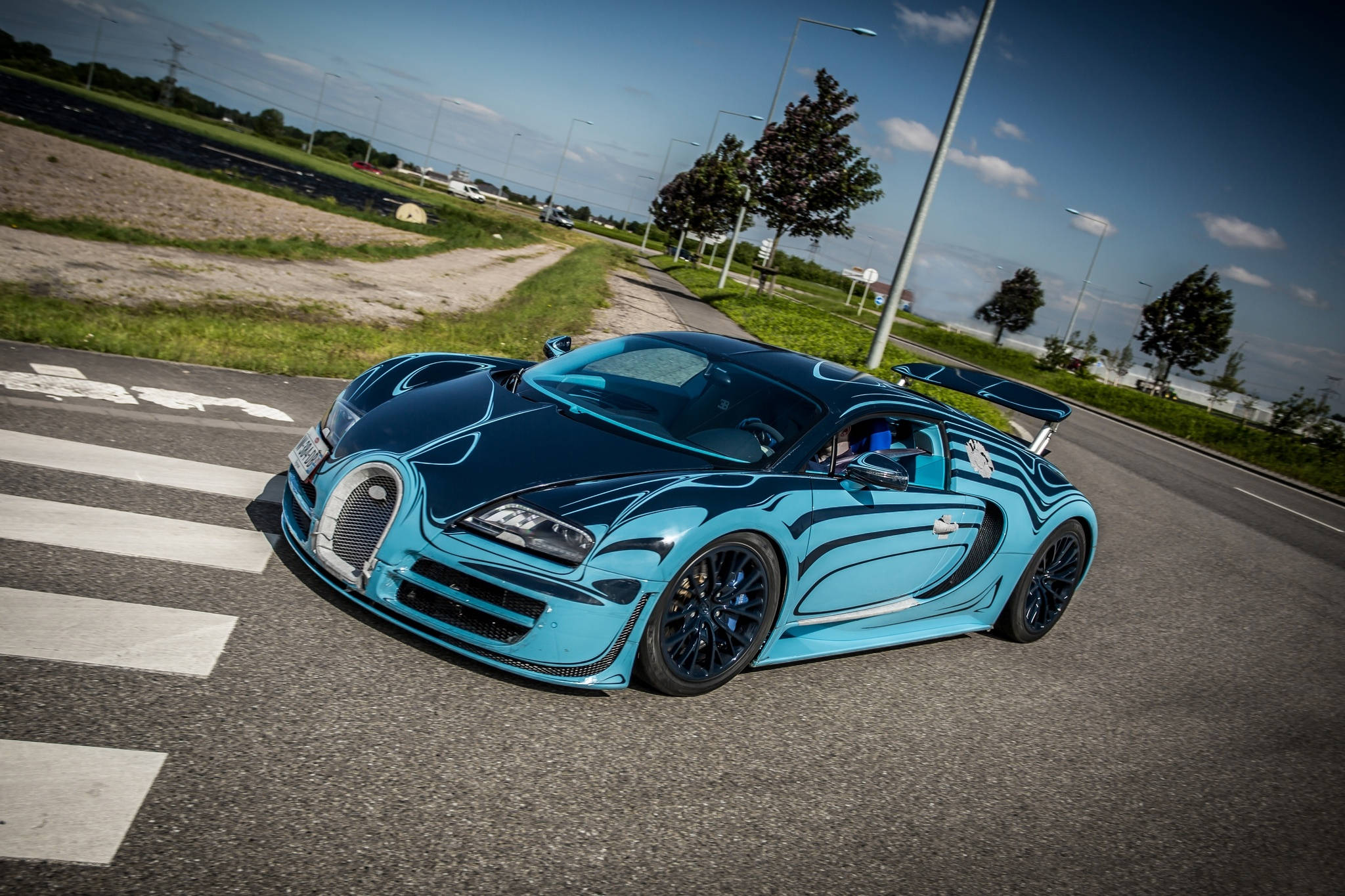Μπλε Ζαφείρι Bugatti Veyron Ταπετσαρία