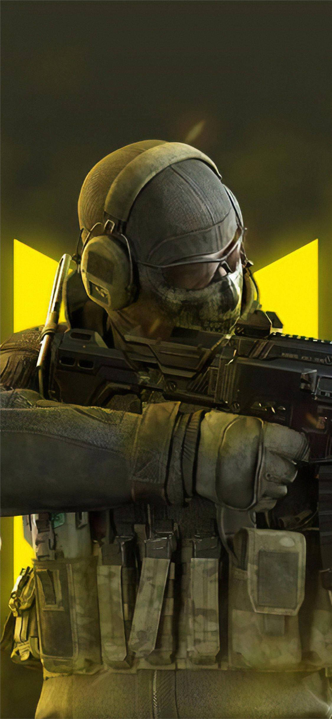 Call Of Duty Mobile Logo Ghost Close-up Ταπετσαρία