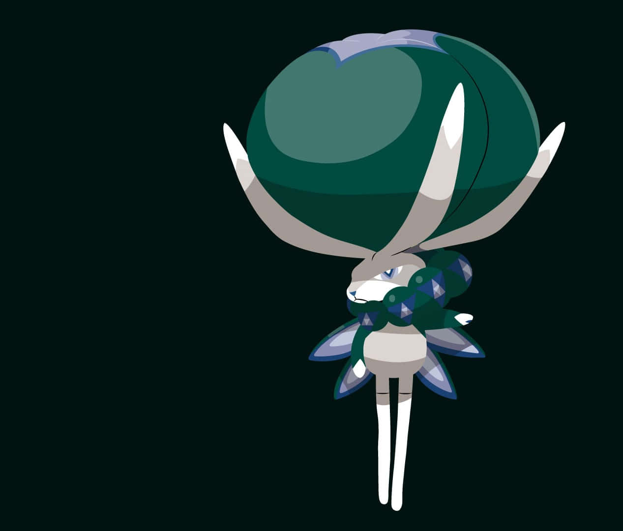 Calyrex Pokemon σε Μαύρο Φόντο Ταπετσαρία