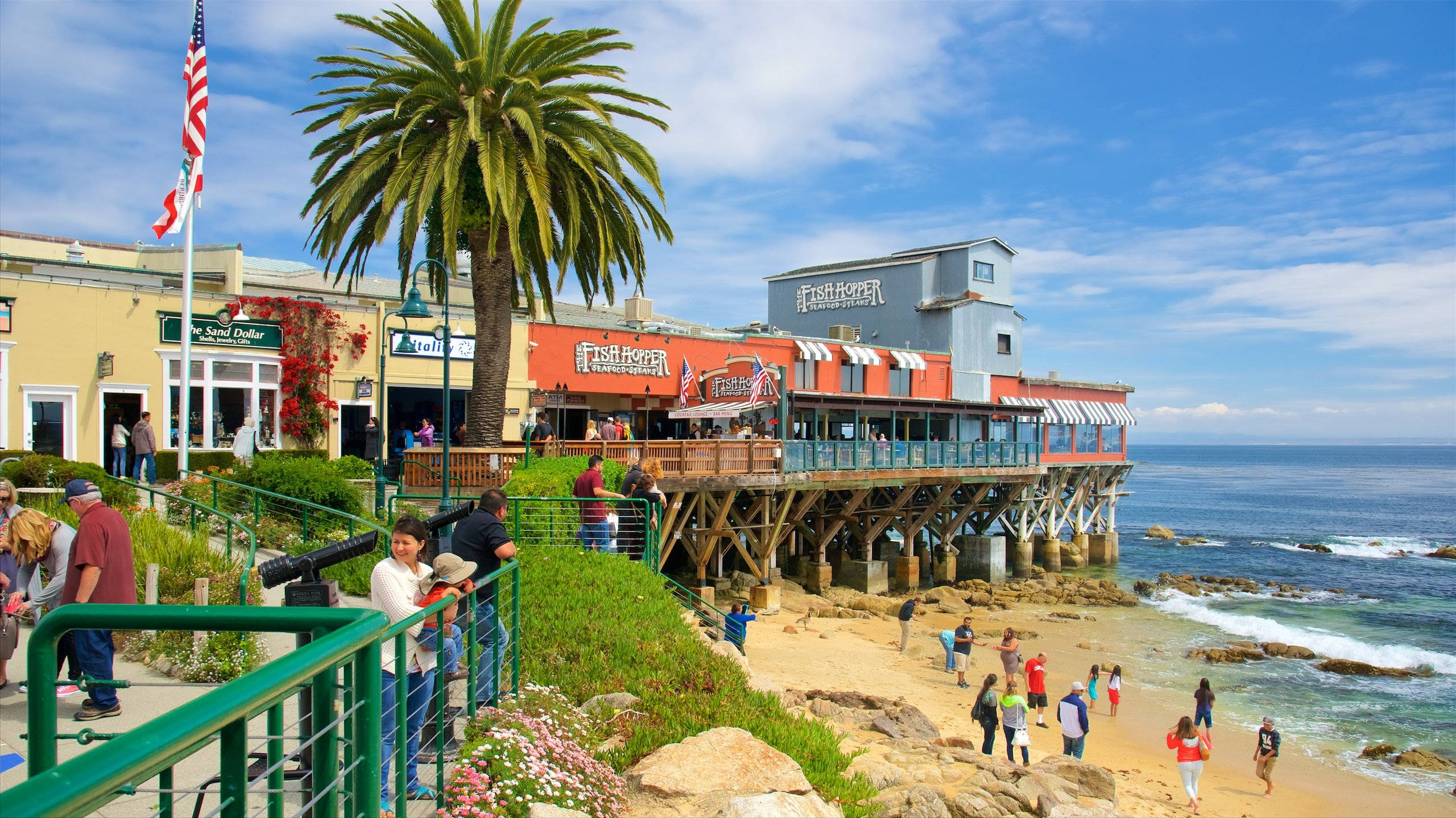 Παραλιακά Καταστήματα στο Cannery Row Ταπετσαρία