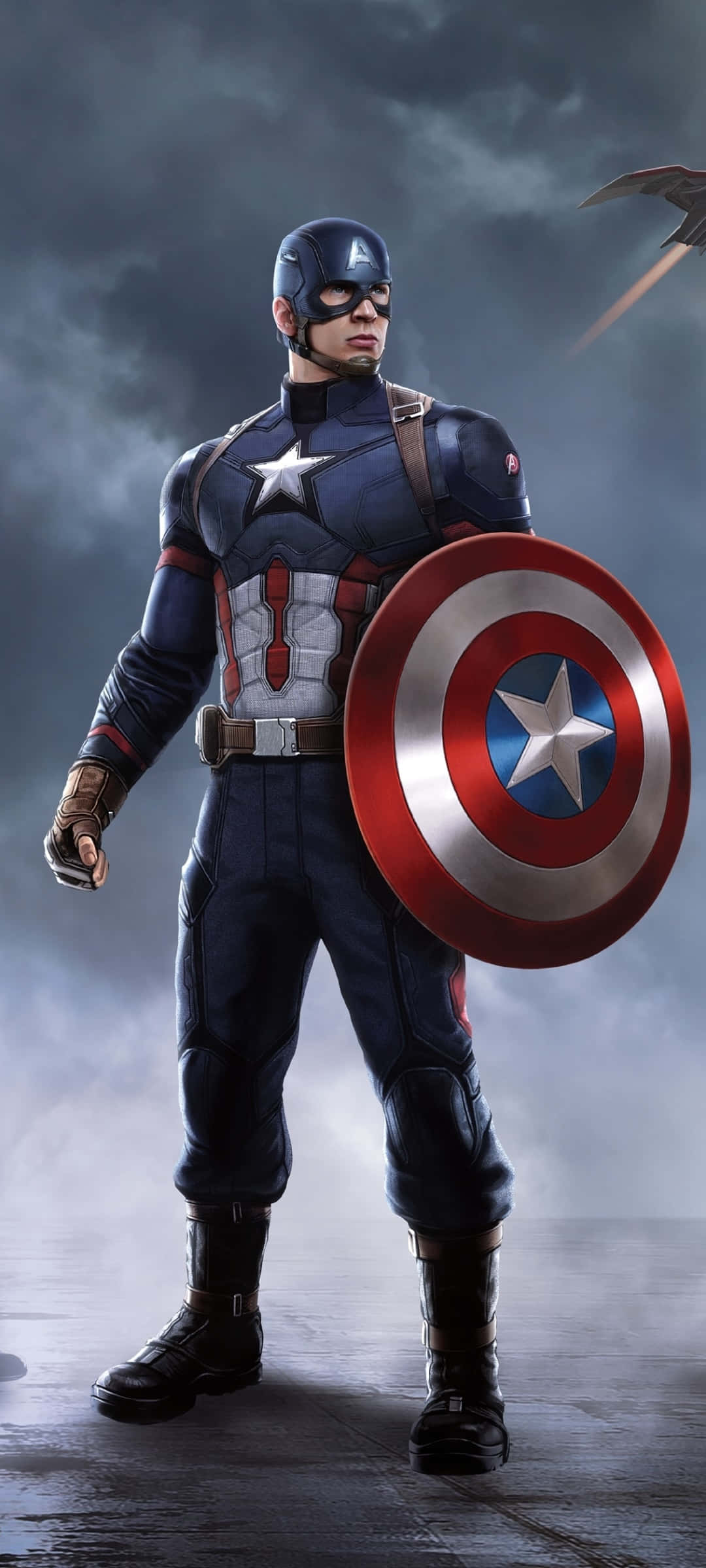 Ψηφιακή Εικονογράφηση Φόντου Captain America Ταπετσαρία