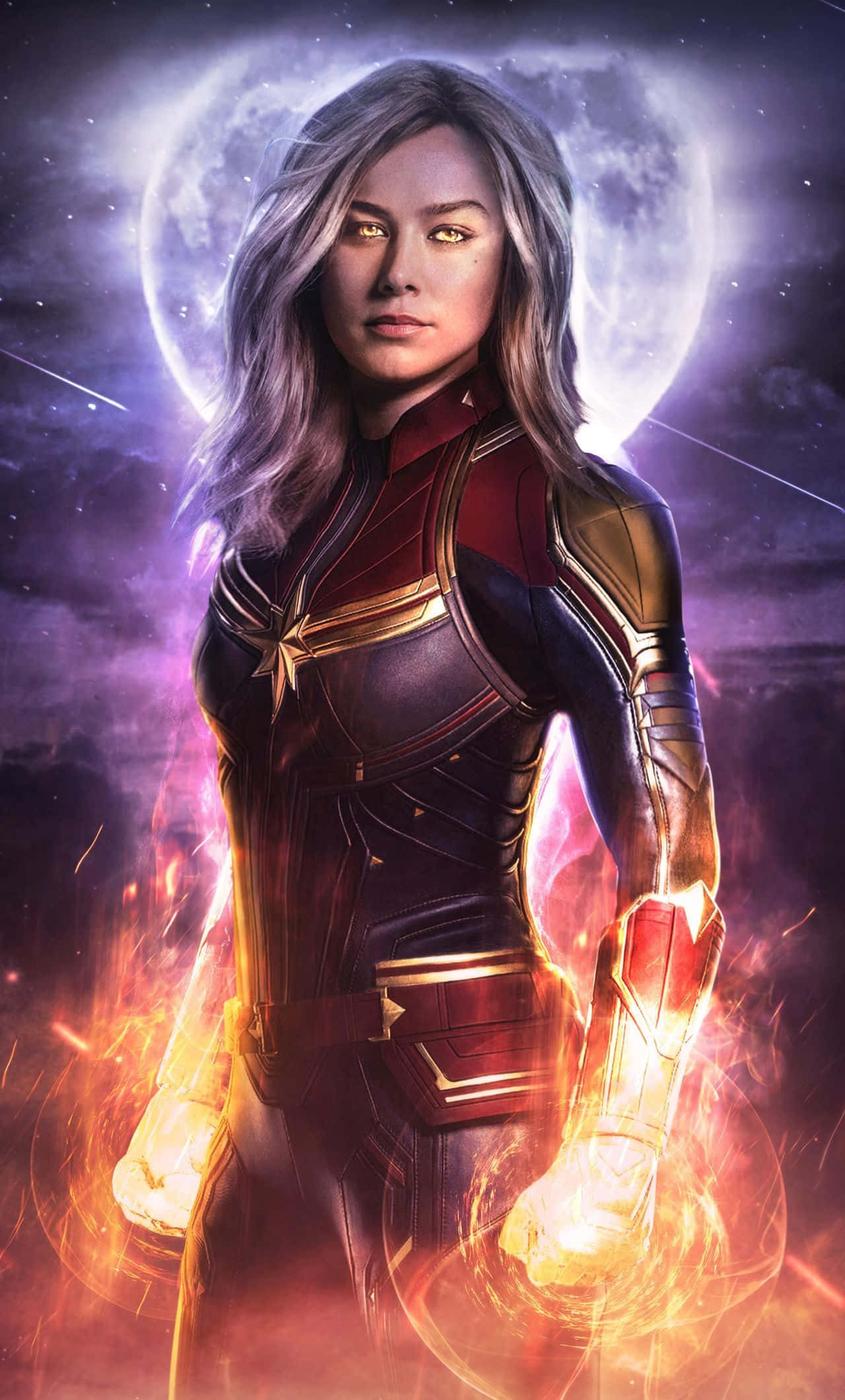 Η Captain Marvel φτάνει για να αναλάβει δράση σε 3D! Ταπετσαρία
