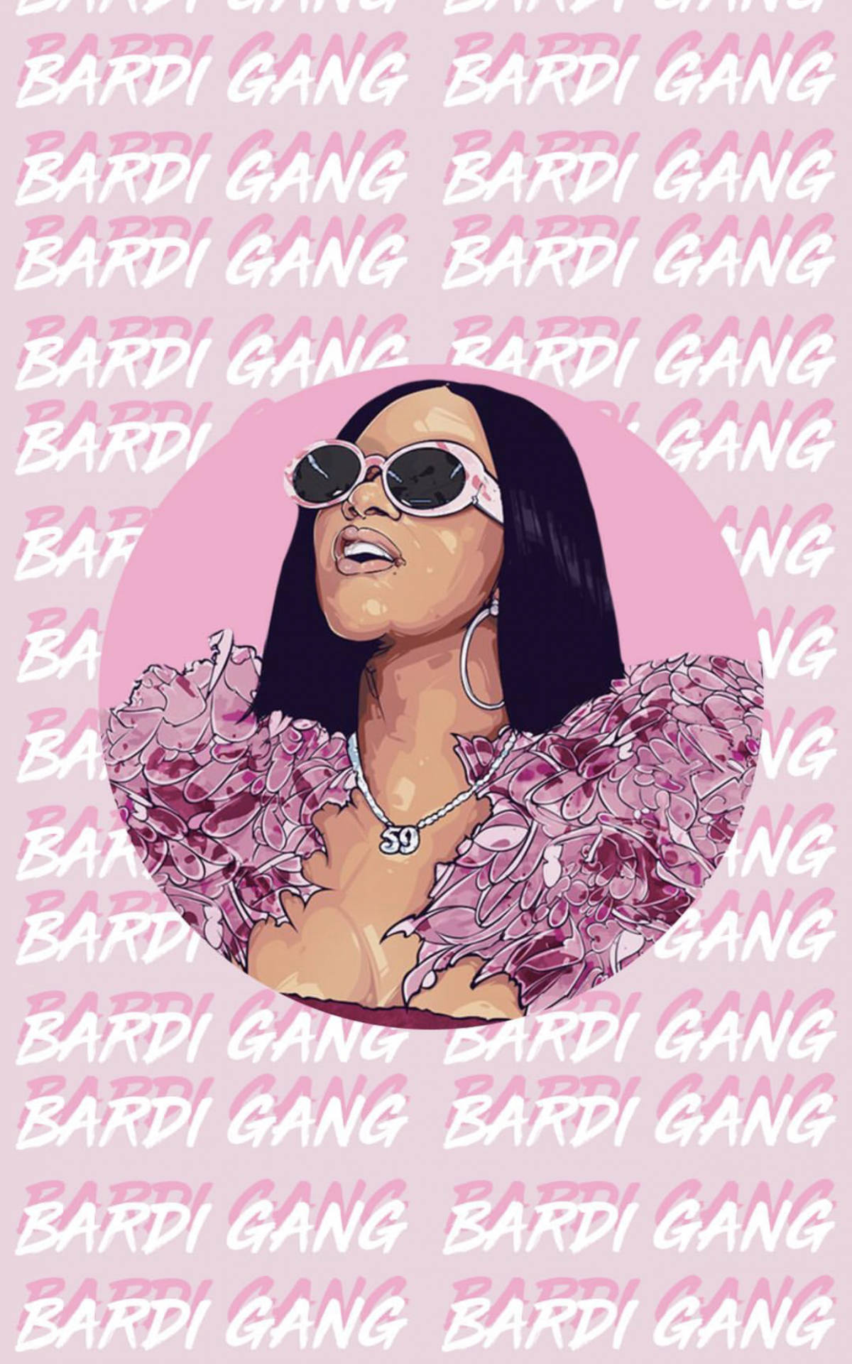 Cardi B Pink Bardi Gang Ταπετσαρία