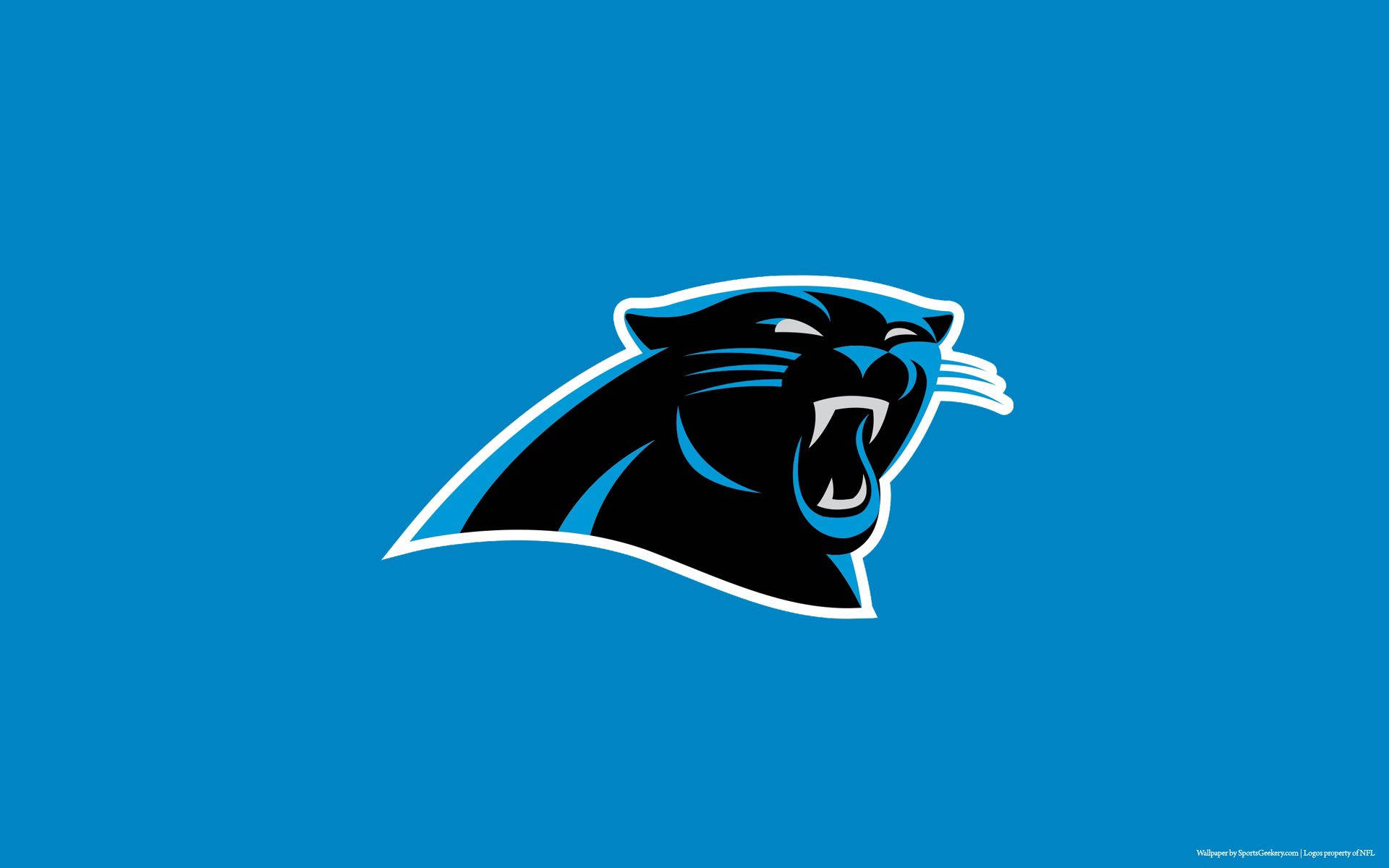Το Ισχυρό Λογότυπο Ποδοσφαίρου των Carolina Panthers Ταπετσαρία