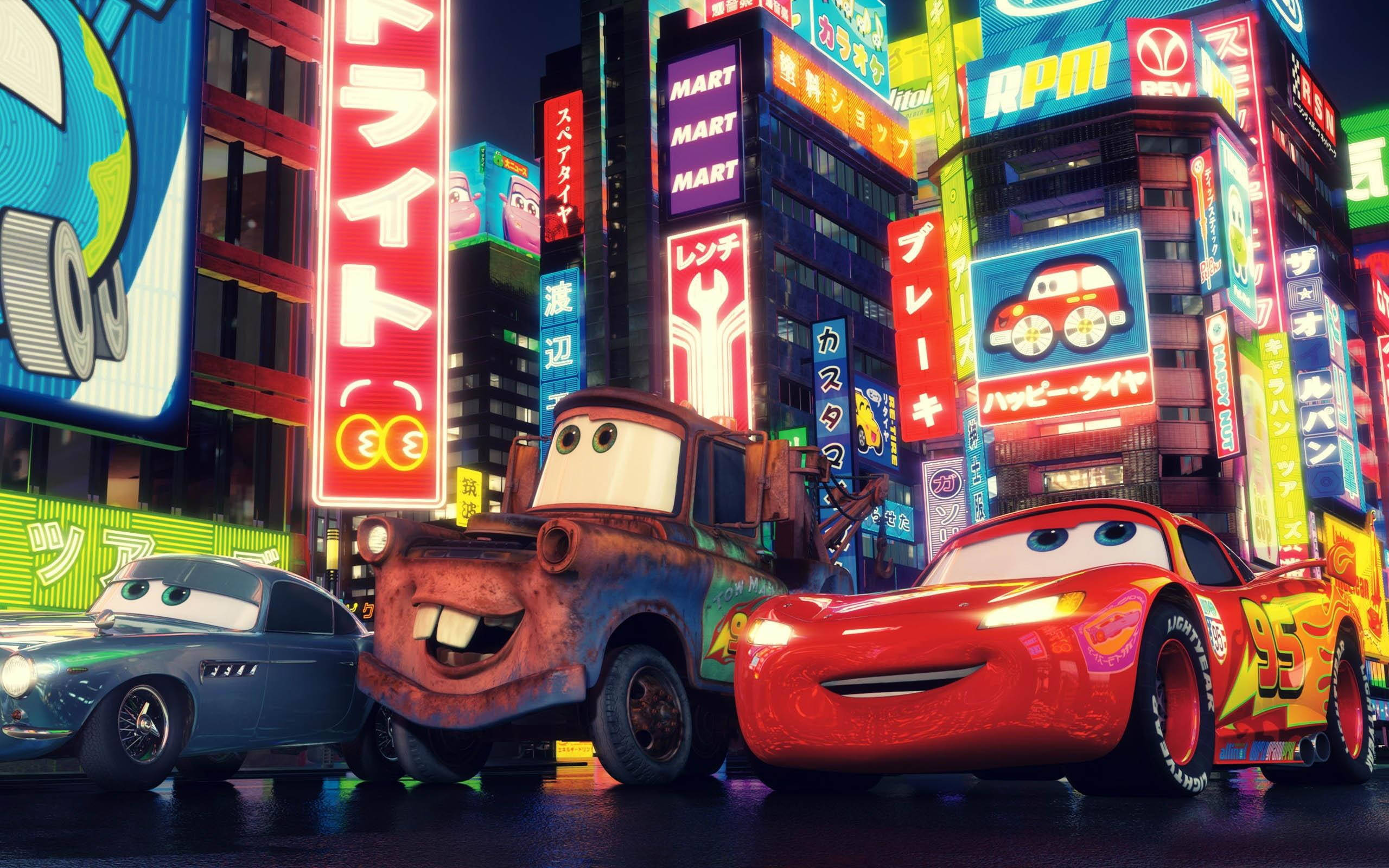 Cars 2 Δρόμοι του Τόκιο Ταπετσαρία
