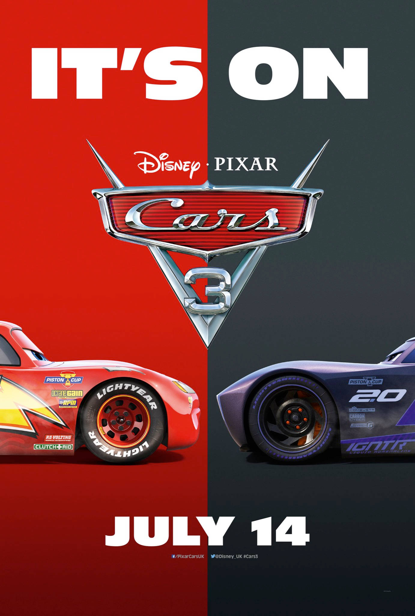 Αφίσα Cars 3 Lightning Vs Jackson Ταπετσαρία