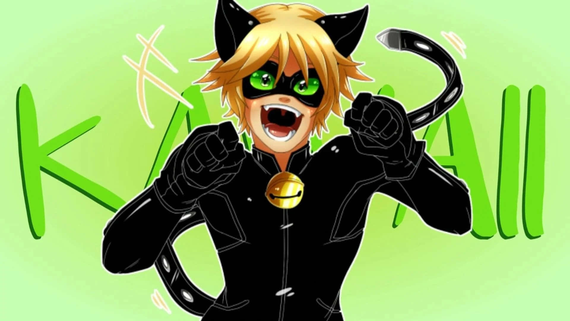 Ο Cat Noir Περιπολεί την Επικράτειά Του Ταπετσαρία