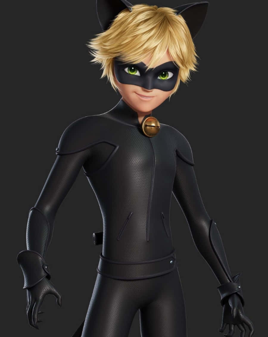 Cat Noir να περιπλανιέται στην πόλη Ταπετσαρία